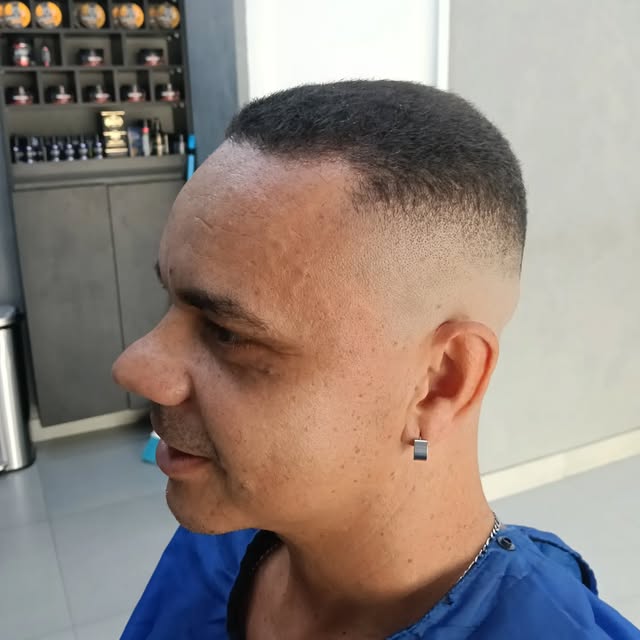 Corte fade masculino finalizado na New Style